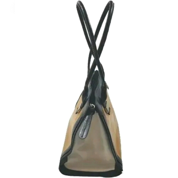 Giani Bernini Two-Tone Glazed Tote Hand Bag Leather Purse. - Picture 5 of 13